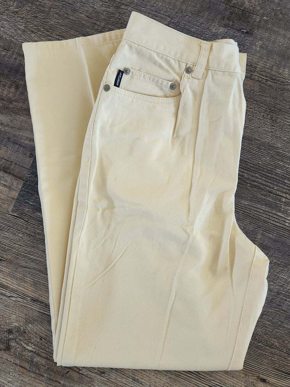 Vintage 90s Lauren Ralph Lauren Faded Yellow Jeans. 100% Cotton High Rise - 10P